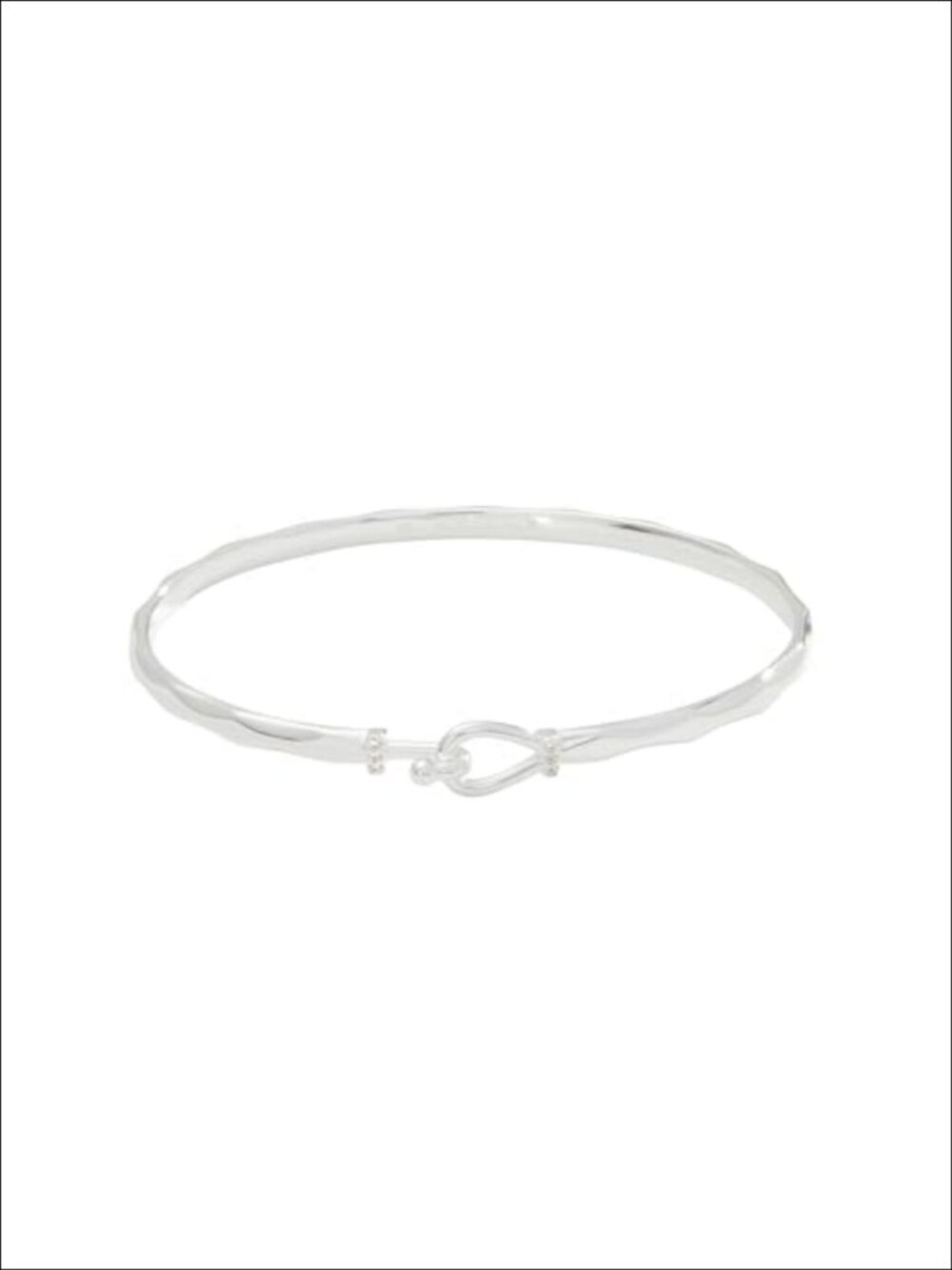 Faceted Hook Tension Bracelet Nickel-Free Bangle for Women